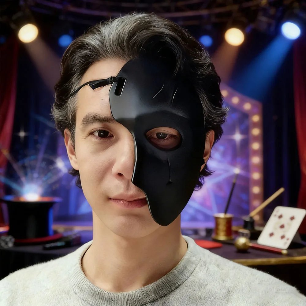 Máscara táctica media cara 3D impresa cuervo para cosplay - imagen 3