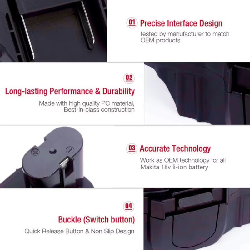 Adaptador de batería Makita para herramientas compatibles - imagen 3