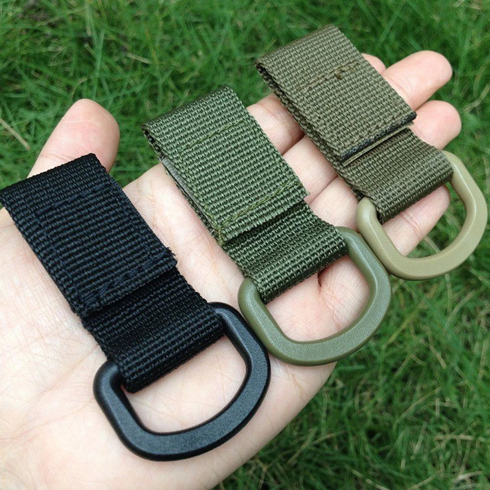 Gancho táctico MOLLE de nylon con clip y hebilla para mochila - imagen 4