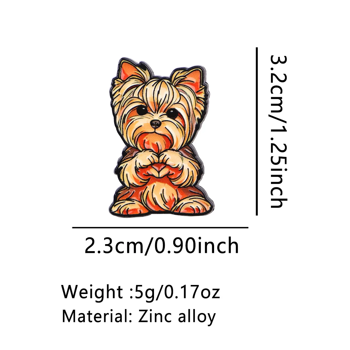 Pin esmalte perro tactico – Broche metalico mochila sombrero - imagen 2