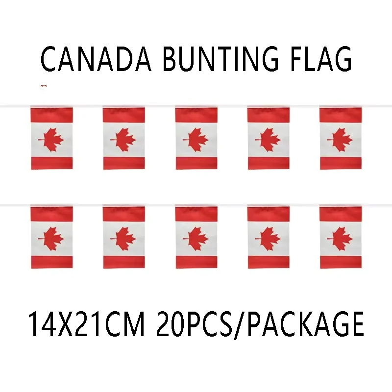 Banderines de Canadá decorativos para exterior e interior