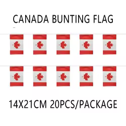 Banderines de Canadá decorativos para exterior e interior