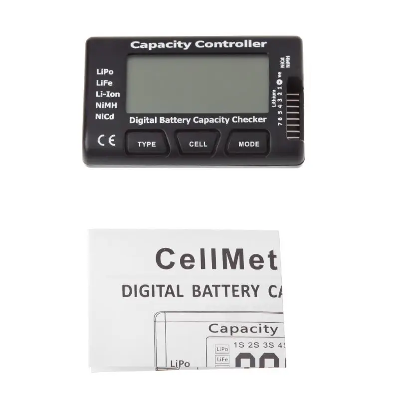 CellMeter 7 - Comprobador Baterías RC LiPo y Li-ion | Tester Voltaje Capacidad