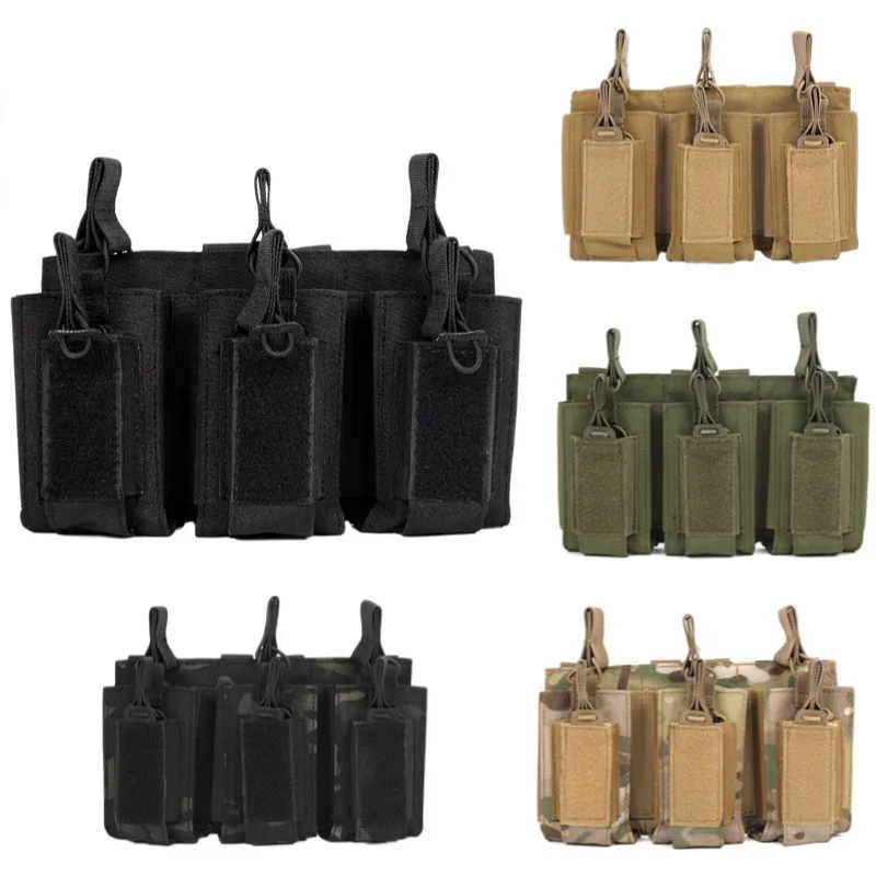 Bolsa táctica MOLLE para cargadores de rifle soporte abierto - imagen 3