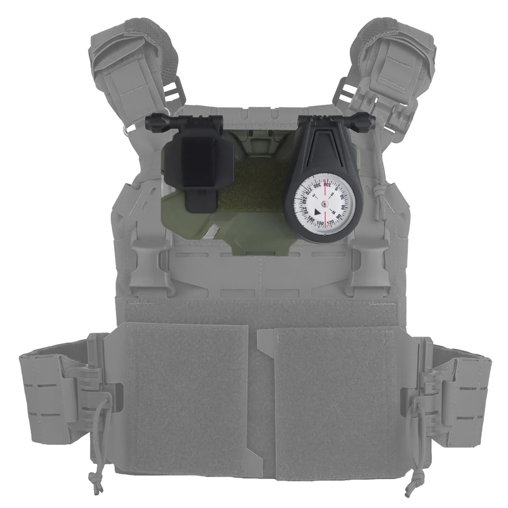 Brújula táctica militar de supervivencia exterior con soporte MOLLE - imagen 2