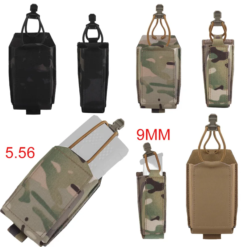 Cinturón táctico MOLLE con bolsa multiángulo para cargadores 5,56/9 mm