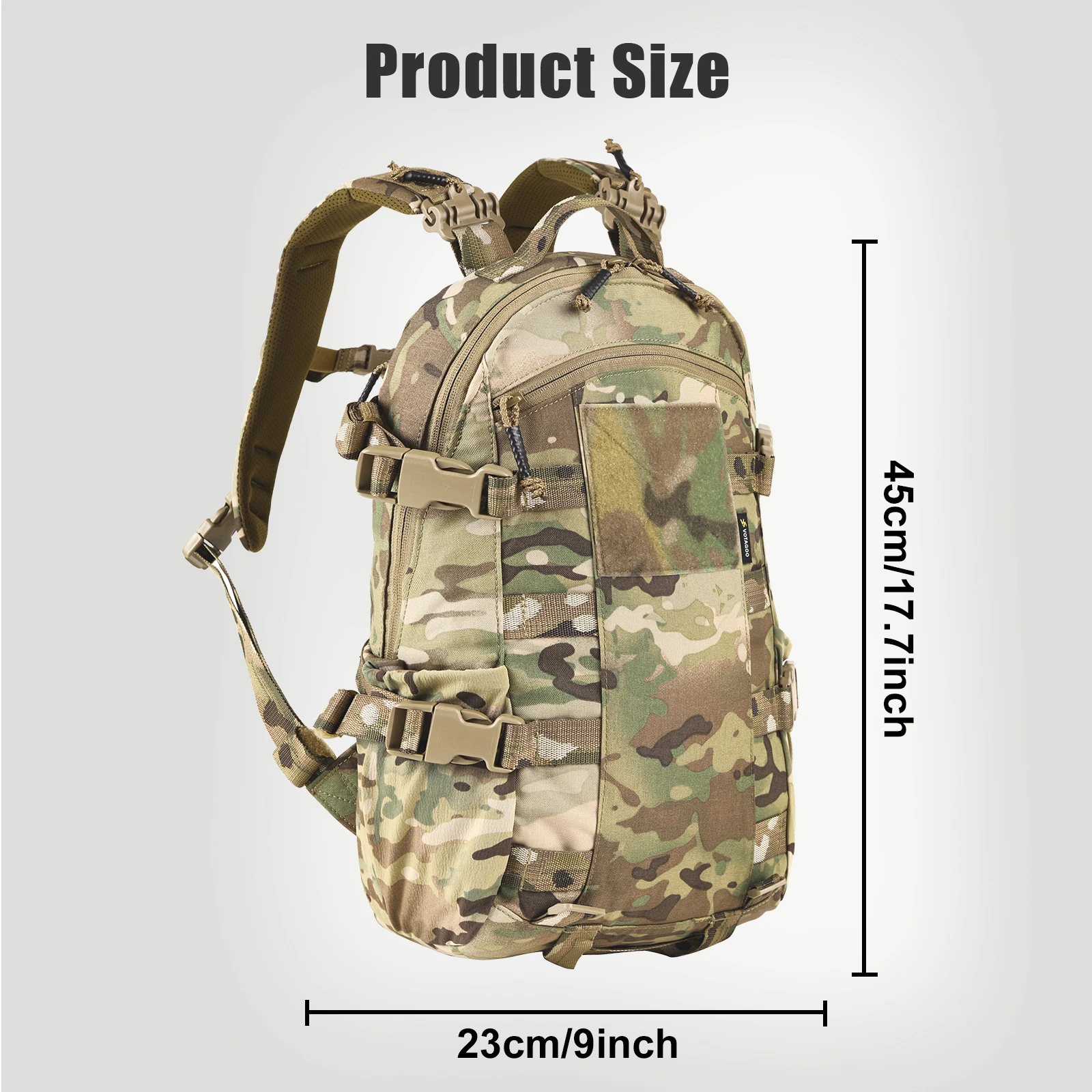 VOTAGOO Roaring Cricket mochila táctica impermeable camuflaje militar - imagen 4