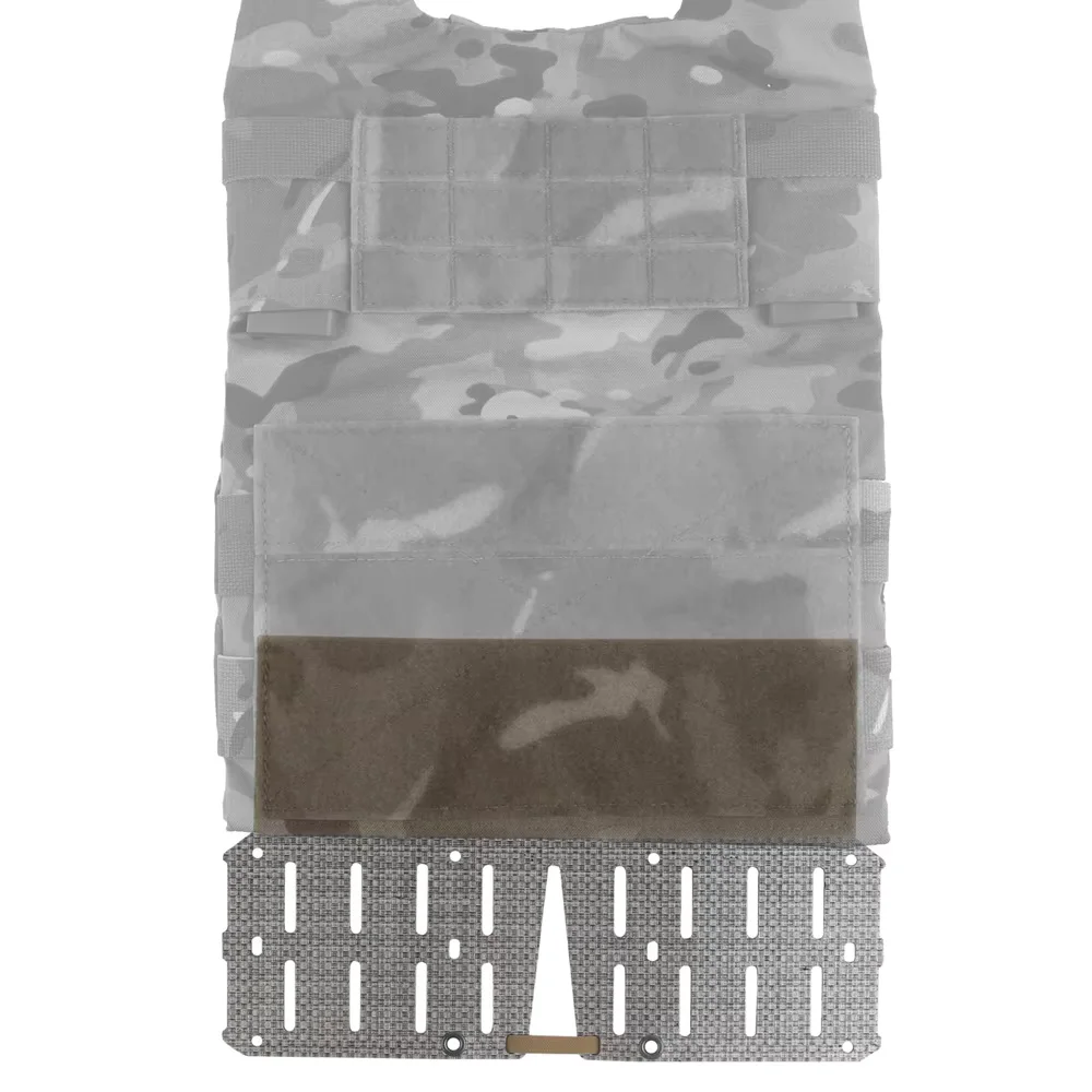 Panel adaptador MOLLE extendido con plataforma y velcro para chaleco - imagen 4