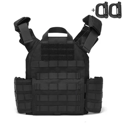 Chaleco caza MOLLE ajustable desmontaje rápido, resistente desgaste