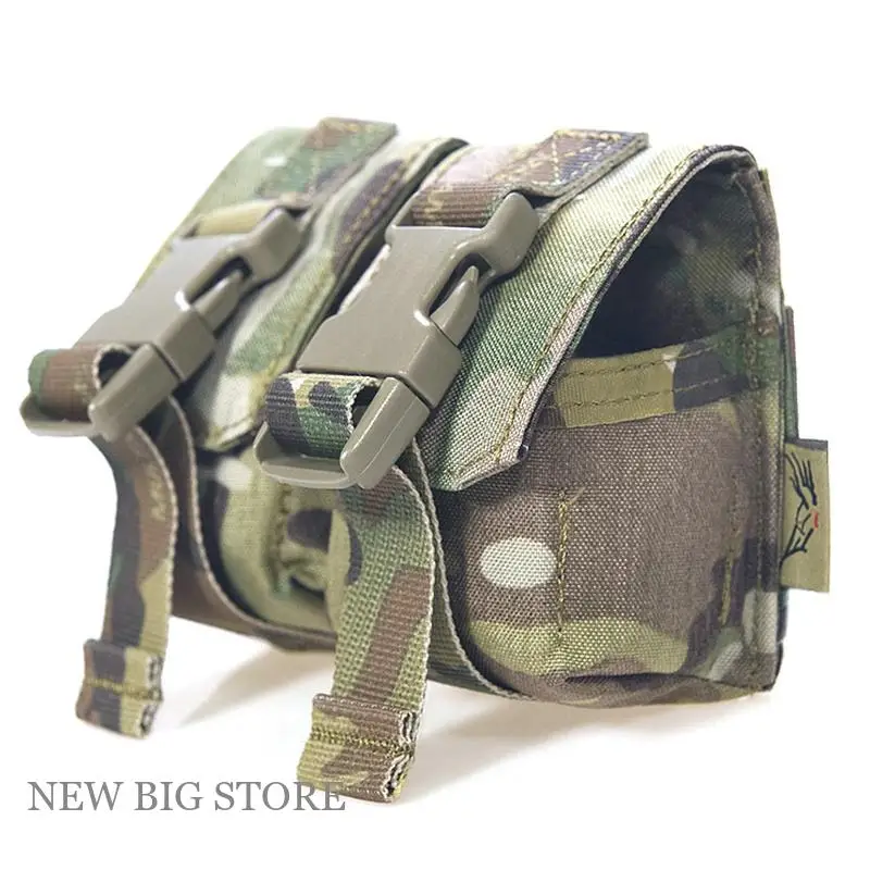 Bolsa MOLLE para granadas Airsoft modelo M67, chaleco táctico - imagen 5