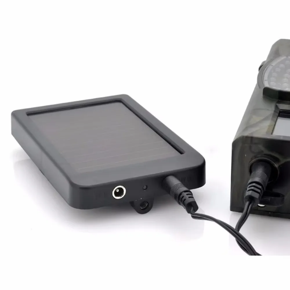 Suntek cargador solar para cámaras de caza con enchufe US/EU