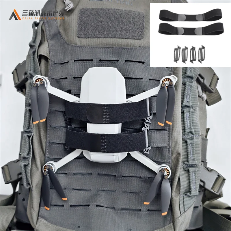 Correas fijas MOLLE para lanzadera de dron en chaleco táctico - imagen 3