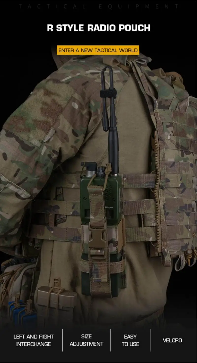 Bolsa de radio Poseidon Defense JPCR compatible con MOLLE