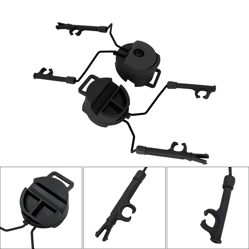 Soporte orejera electrónica casco táctico – Adaptador riel 19-21mm - imagen 5