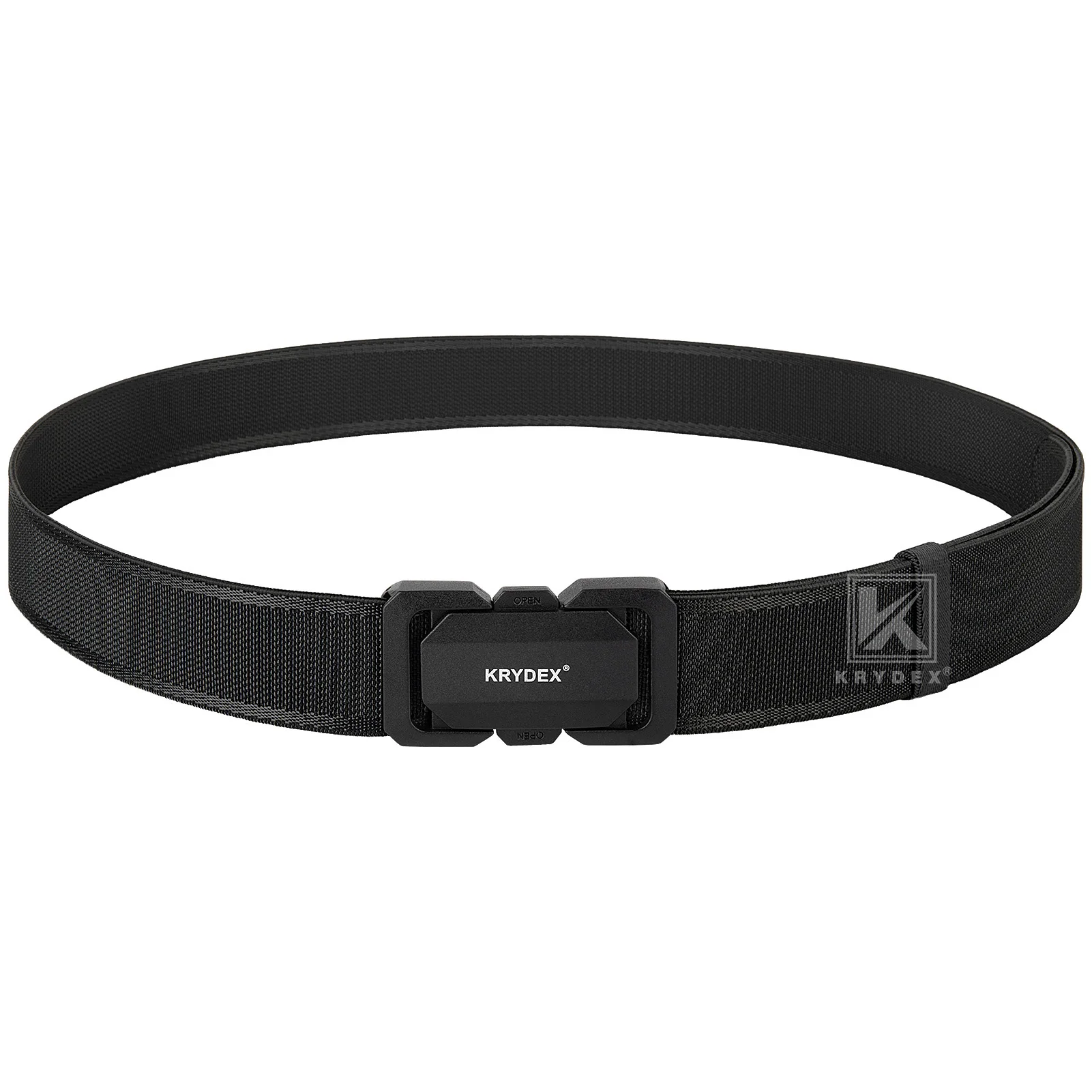 KRYDEX Cinturón táctico perfil delgado nylon con hebilla elástica
