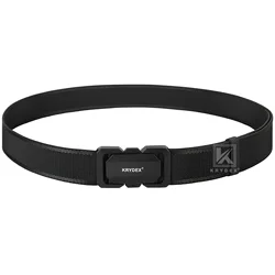KRYDEX Cinturón táctico perfil delgado nylon con hebilla elástica