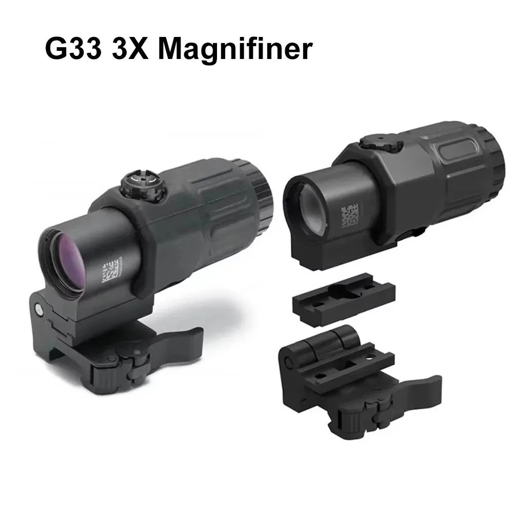G33 G43 G45 Mira telescópica fija 3X 5X montura QD lateral para caza - imagen 5
