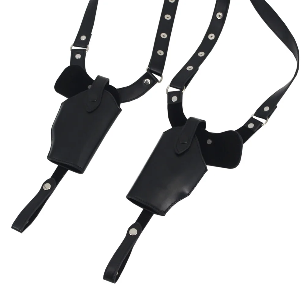 Funda táctica hombros cuero doble sujeción Glock 1911 Sig - imagen 2