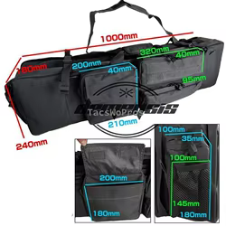 Funda táctica M249 doble de nailon resistente con correa hombro