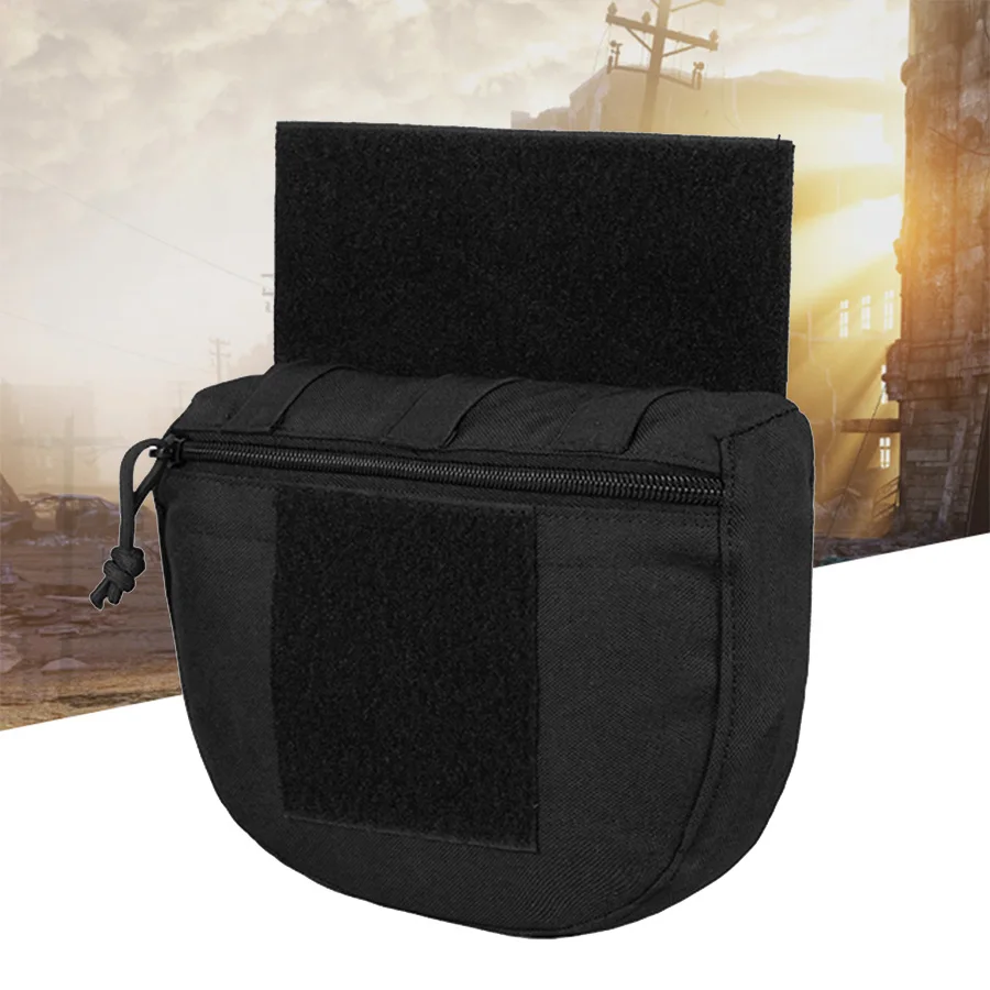 Chaleco táctico MOLLE con funda de accesorios y riñonera colgante