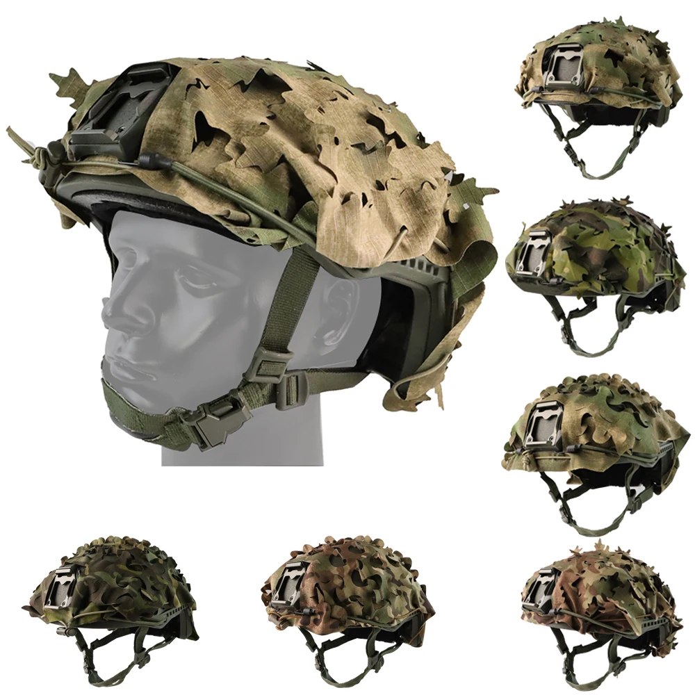 Cubierta táctica para casco con patrón Jungla 3D