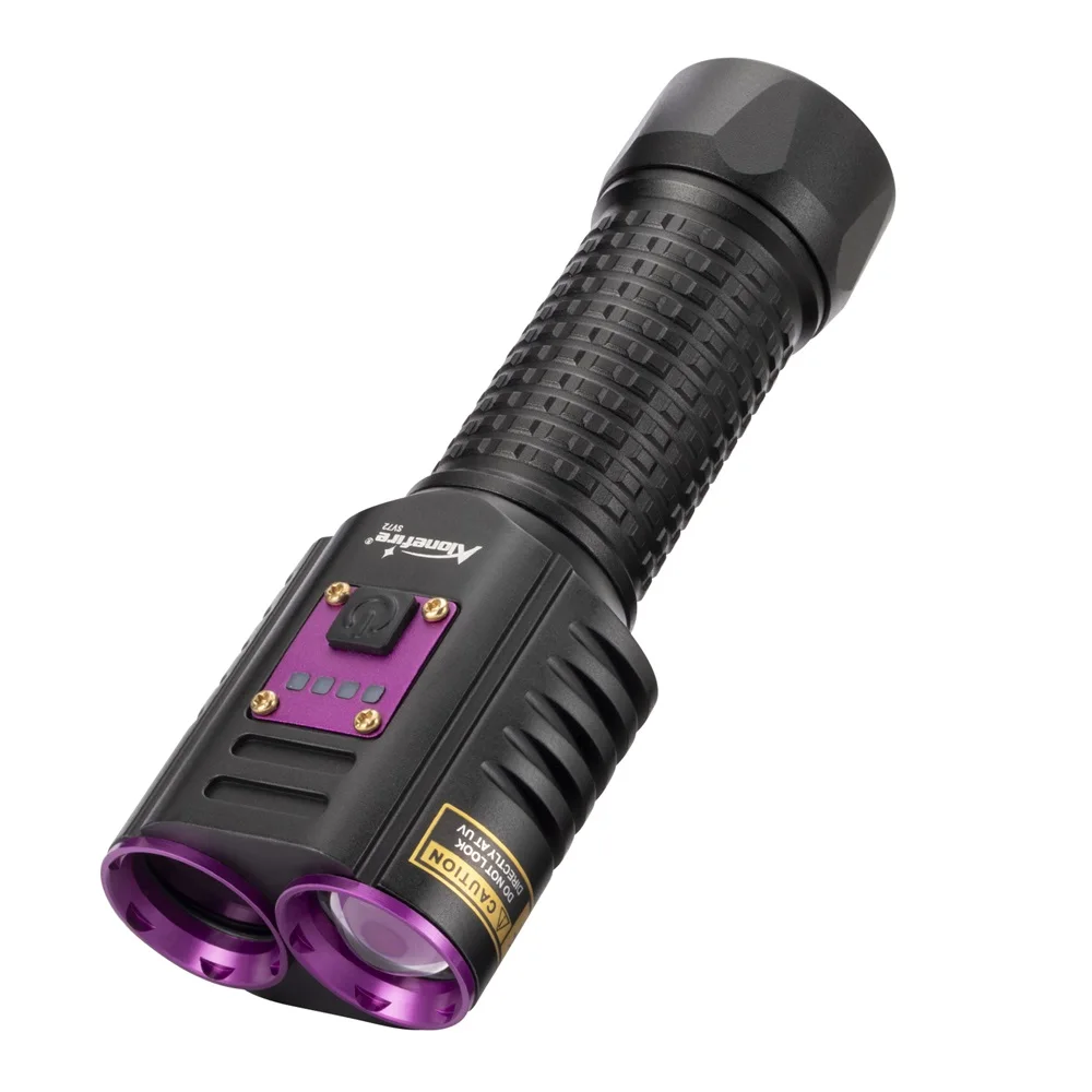Alonefire SV72 Linterna UV táctica recargable USB para detectar manchas - imagen 5