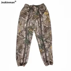 Pantalones térmicos para otoño-invierno camuflaje y cintura elástica