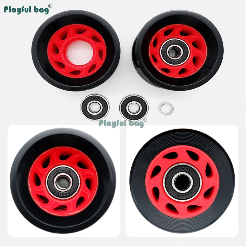 Ruedas PU 90A-95A para patines de doble rodillo – colores variados - imagen 4