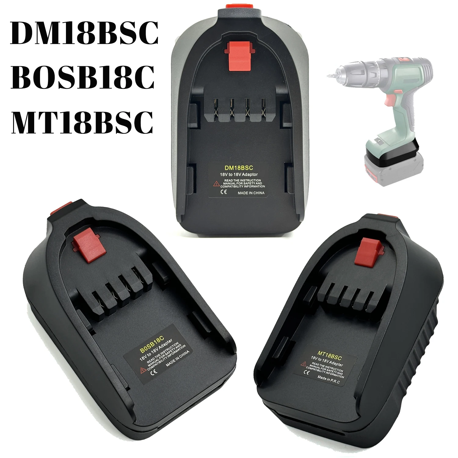 Adaptador de baterías Makita, DeWalt y Milwaukee para Bosch 18 V - imagen 5