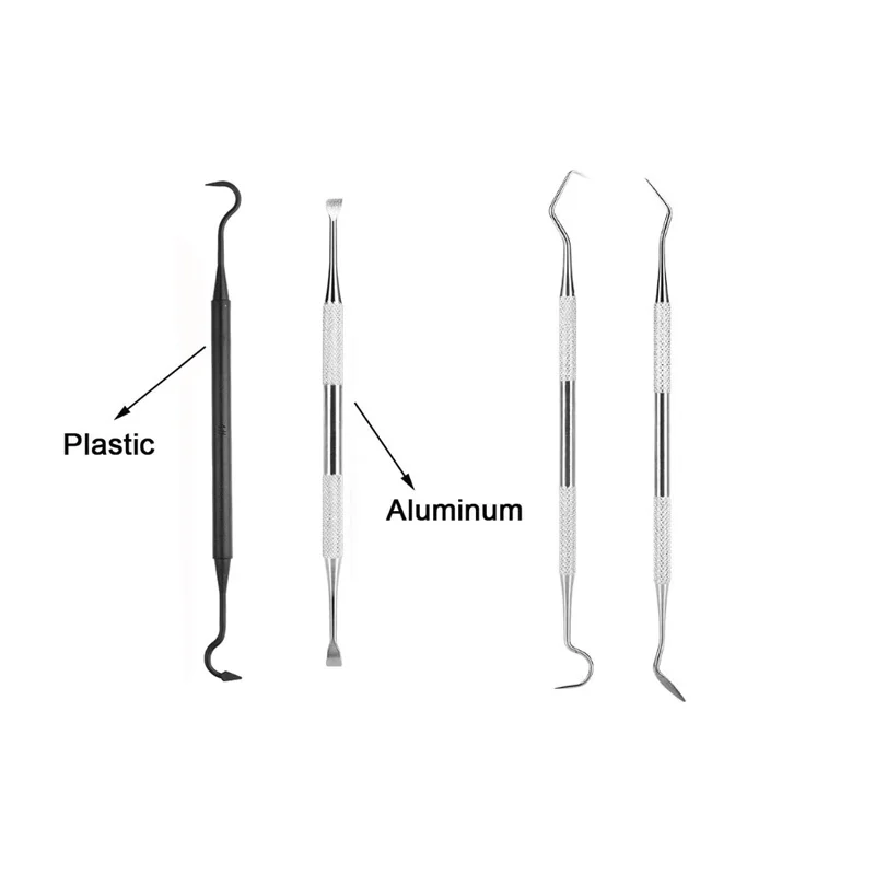 Kit limpieza de armas: cepillos nylon y latón doble extremo