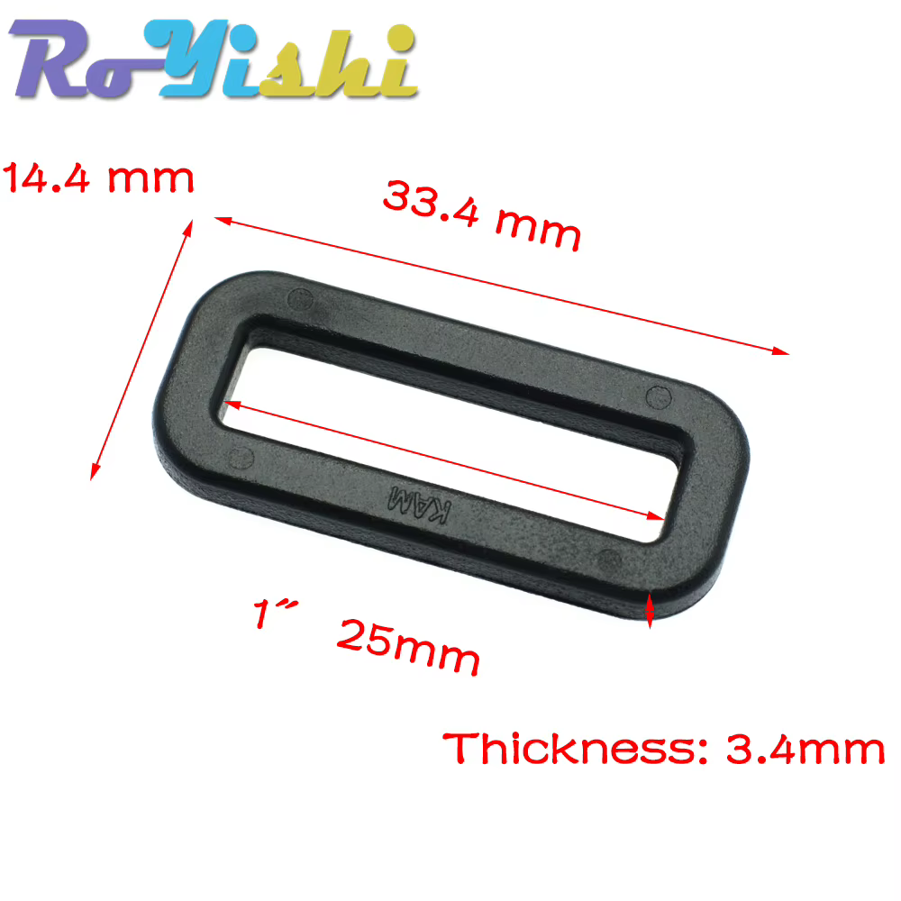 Hebillas ajustables de plástico anillos rectangulares correas mochila - imagen 2