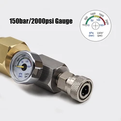 Cilindro CO2 recargable con adaptador TR21-4 y medidor presión