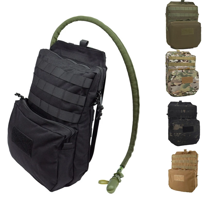 Mochila táctica MOLLE con sistema de hidratación para airsoft