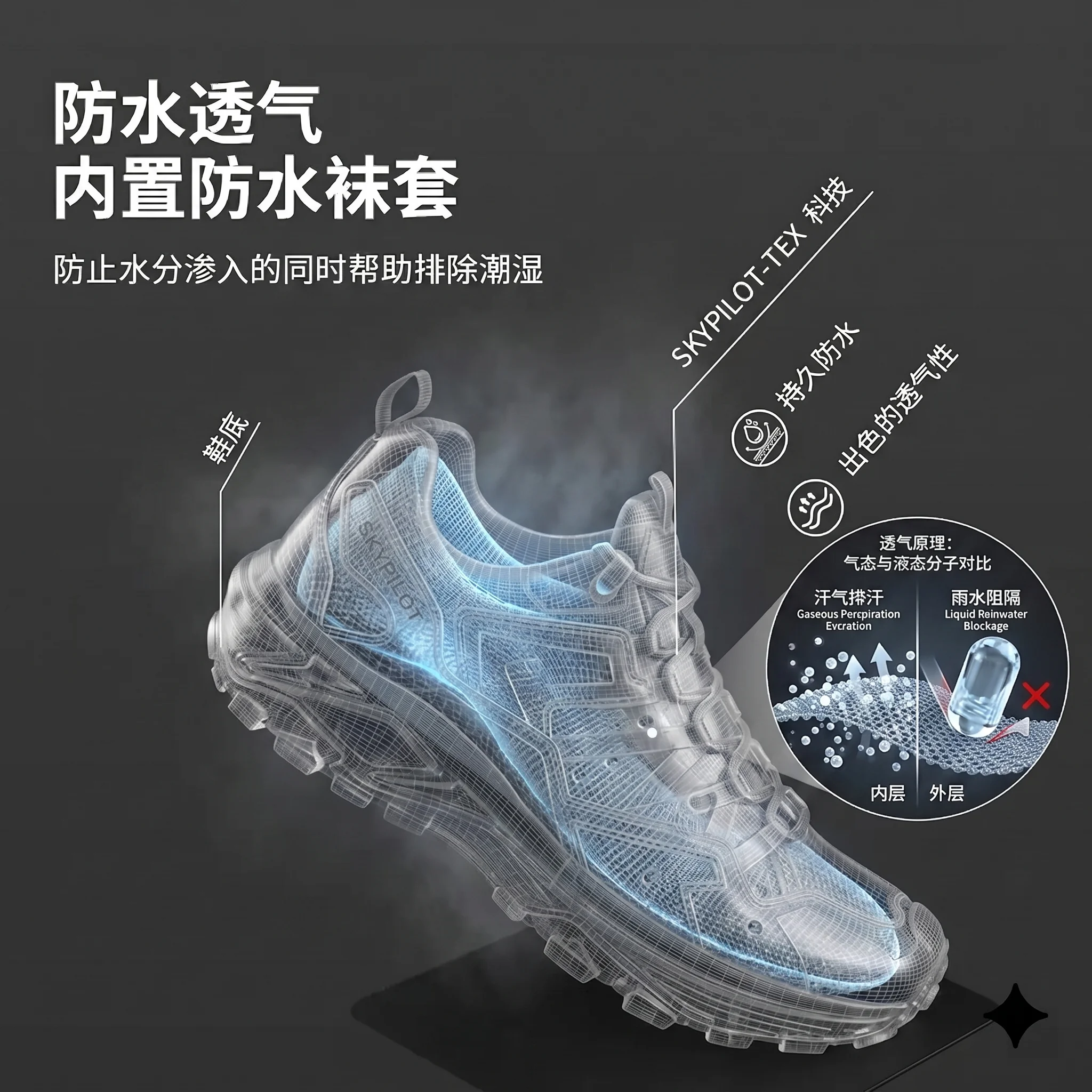 Skypilot Botas de senderismo impermeables para trekking hombre - imagen 5