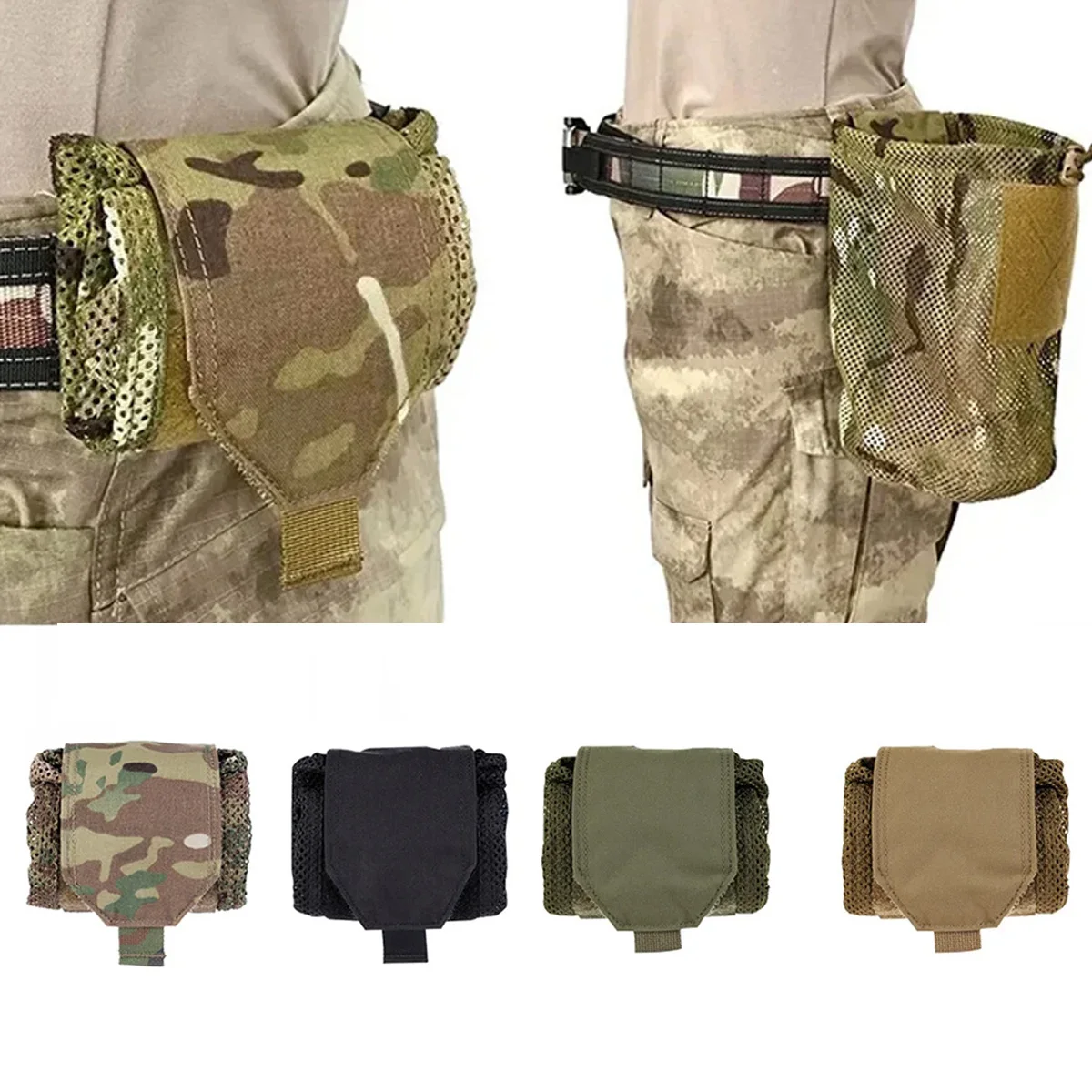 Bolsa Táctica Enrollable Cargadores Malla 500D – EDC Caza Aire Libre - imagen 5