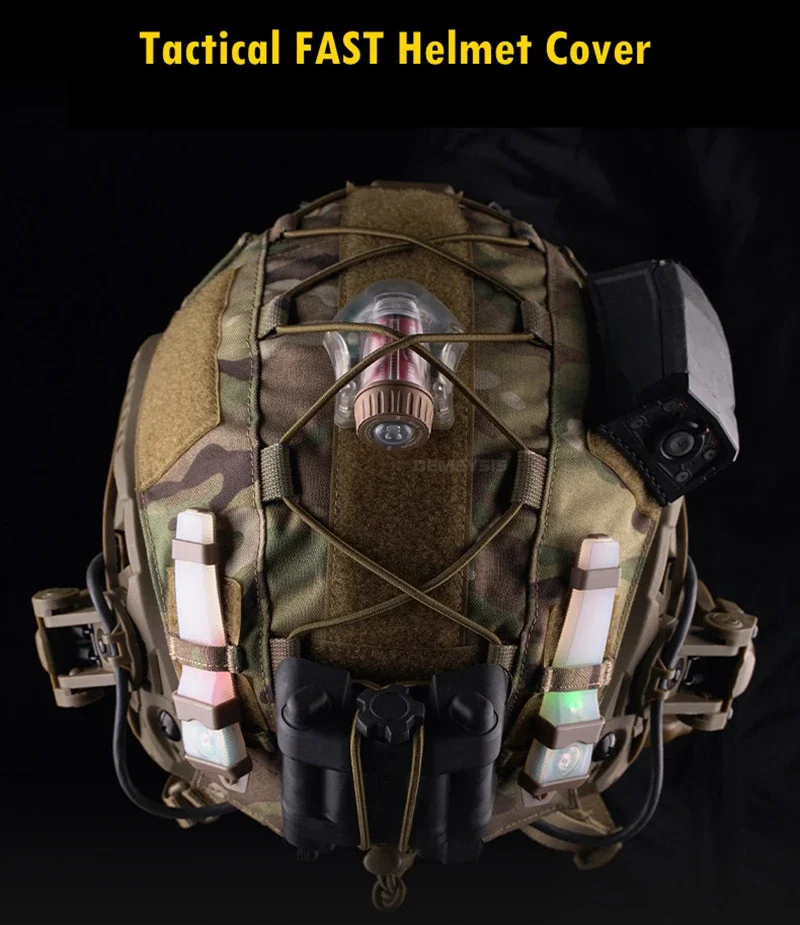 Funda táctica para casco FAST en camuflaje