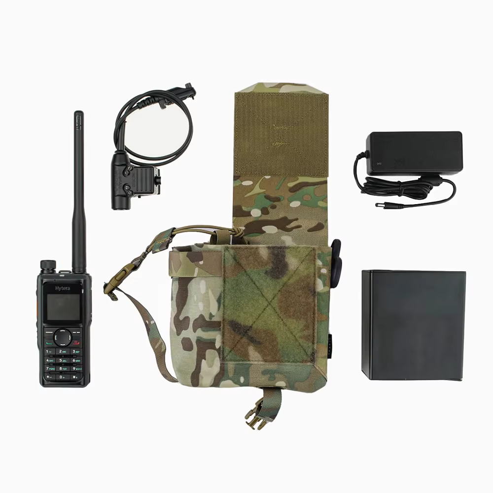 Bolsa táctica MOLLE multifuncional para radio cargadores y botella
