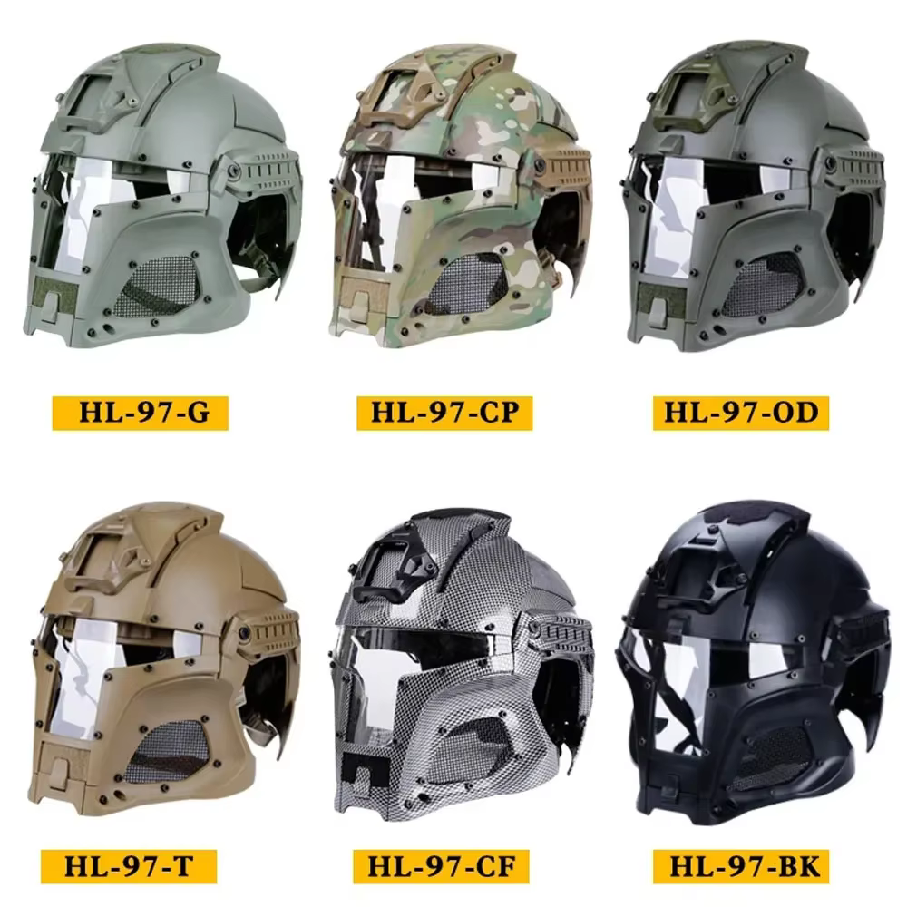 Casco táctico Airsoft cobertura completa – Protector facial ajustable - imagen 5