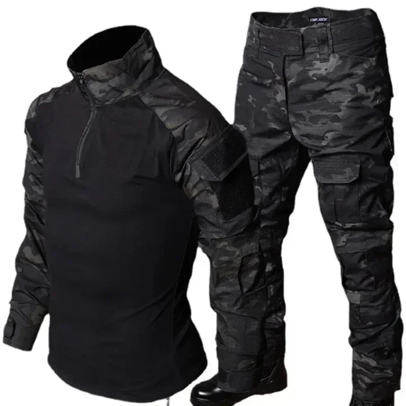 Uniforme táctico camuflaje hombre camisa combate y pantalón cargo - imagen 4