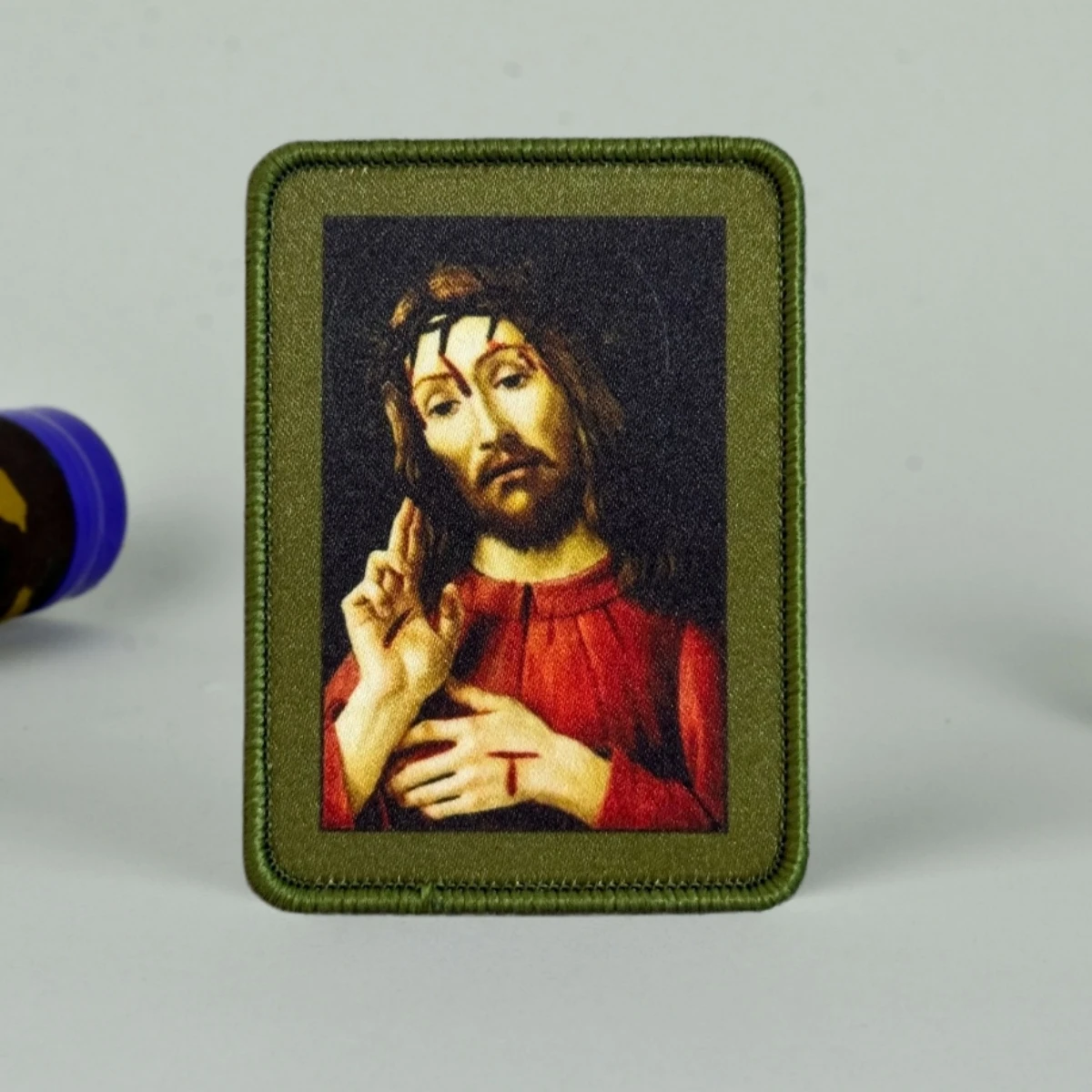 Parche táctico militar Cristo resucitado gancho y bucle para ropa - imagen 4