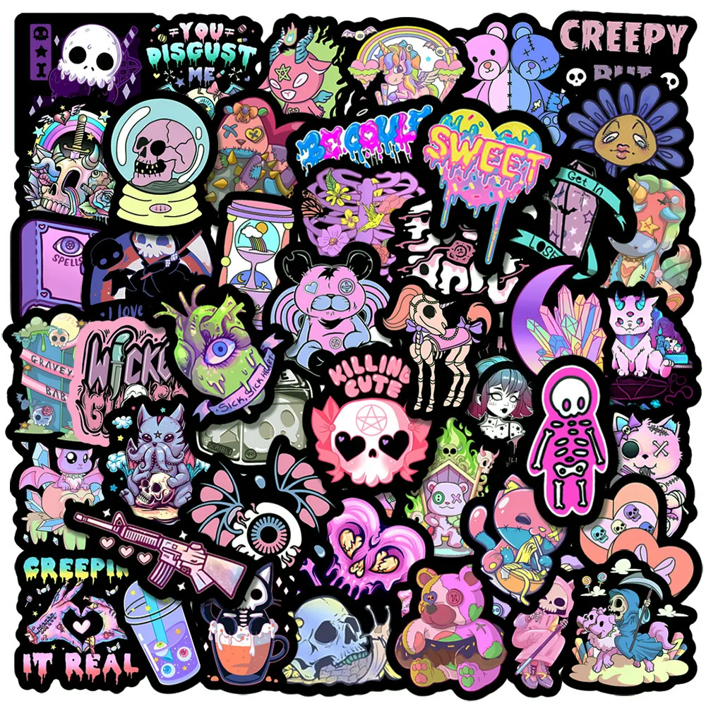 Pegatinas calavera Halloween niños – Pack decoración - imagen 4