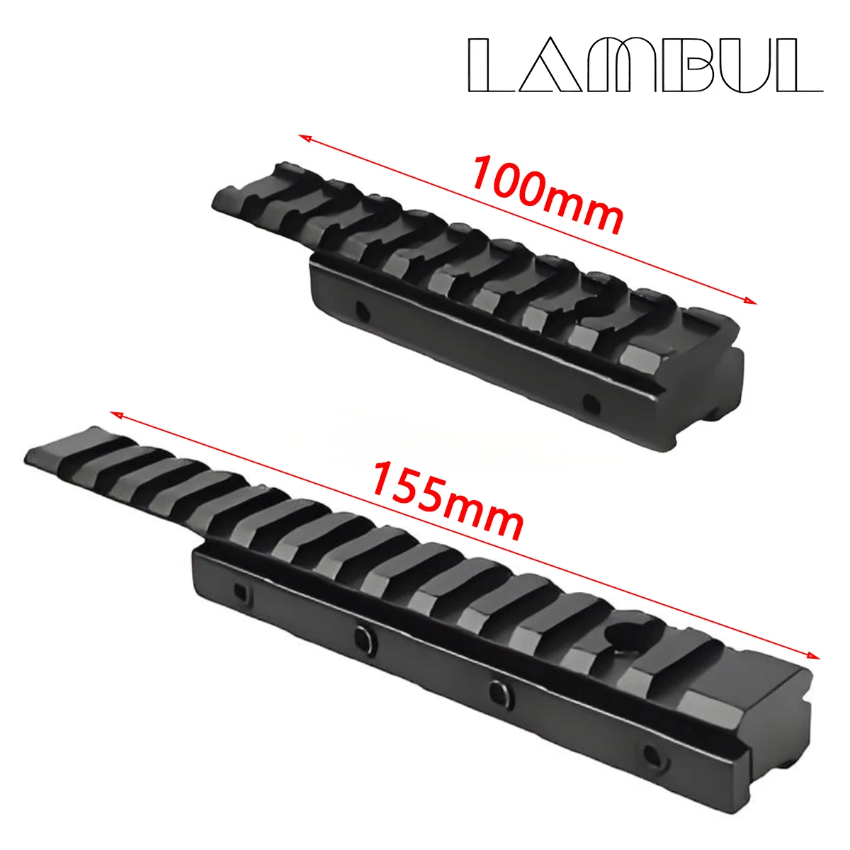 Base Picatinny Riel 11-20mm para Mira Telescópica – Adaptador Cola de Golondrina - imagen 2