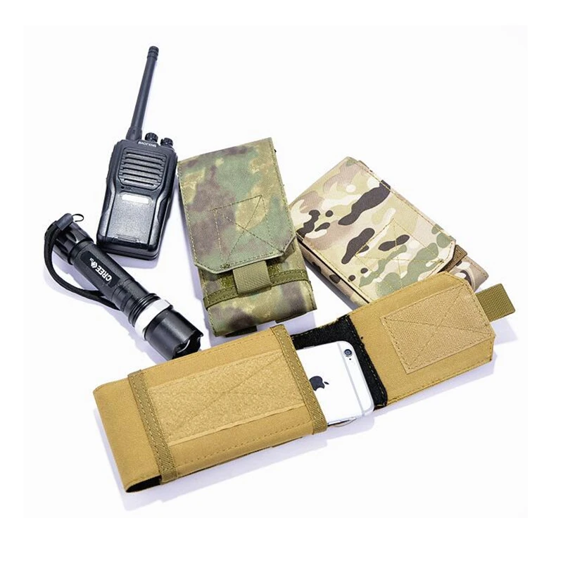 Funda táctica MOLLE camuflaje para teléfono e intercomunicador - imagen 2