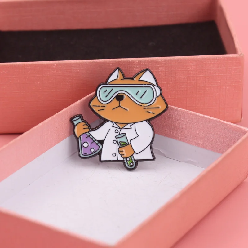 Broche táctico emblema de gato científico experimento - imagen 2