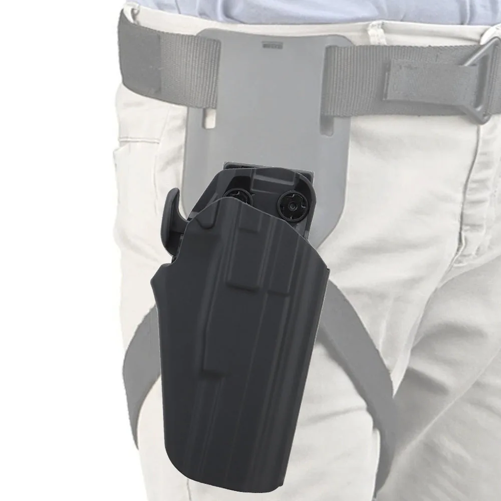 Funda pistola táctica universal MOLLE con liberación rápida ajustable - imagen 3