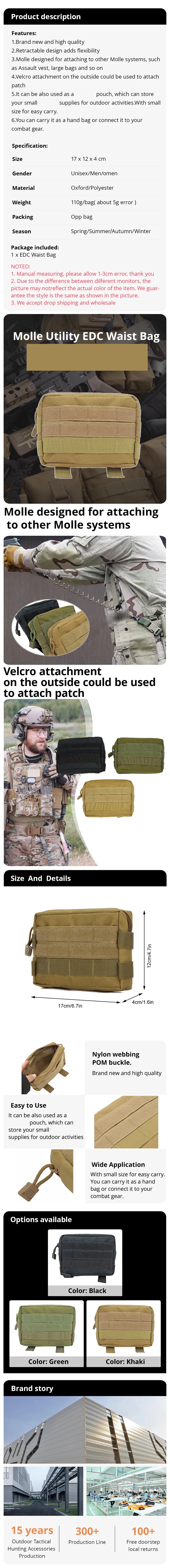 Riñonera compacta con sistema Molle