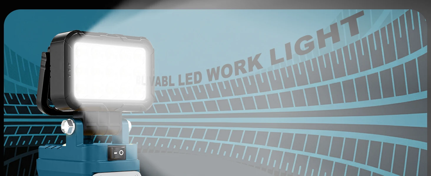 Lámpara de trabajo LED Makita 18V con cabezal ajustable