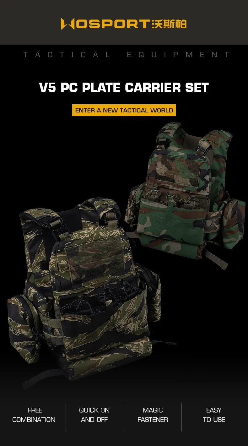 Chaleco táctico con diseño camuflaje