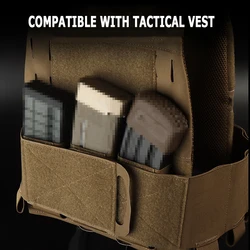 Funda táctica para cargadores tipo canguro elástica con velcro
