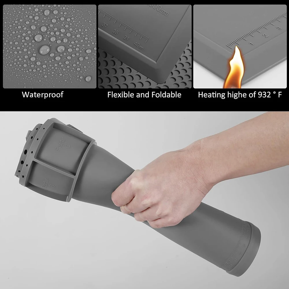 Alfombrilla de limpieza táctica para armas de silicona resistente - imagen 4